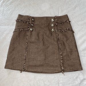Rose and Remington Black/Tan Pattern Skirt